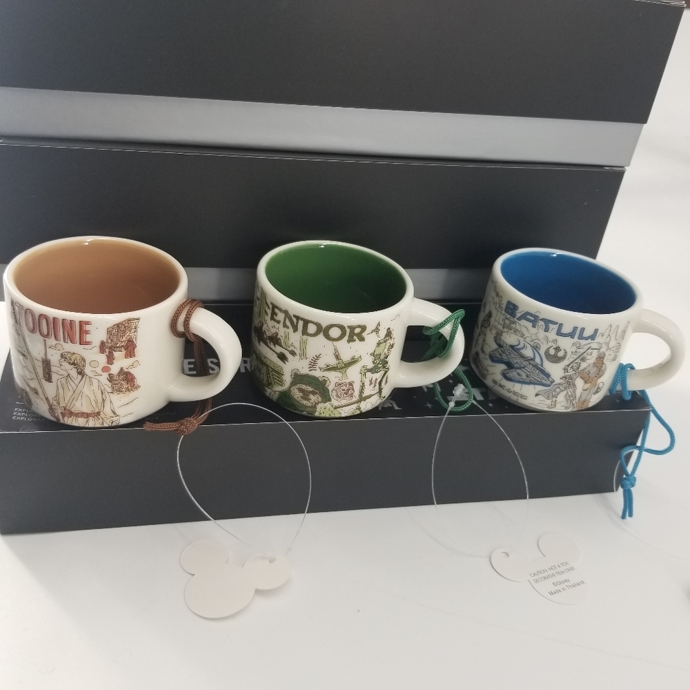 Starbucks Star Wars May the Fourth 2023 Been There Ornament Cups Full Set NWT - Picture 3 of 17